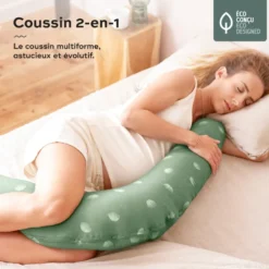 Coussin de grossesse b.love 2 en 1 green Vert