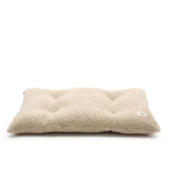 Coussin de lit effet bouclette - beige