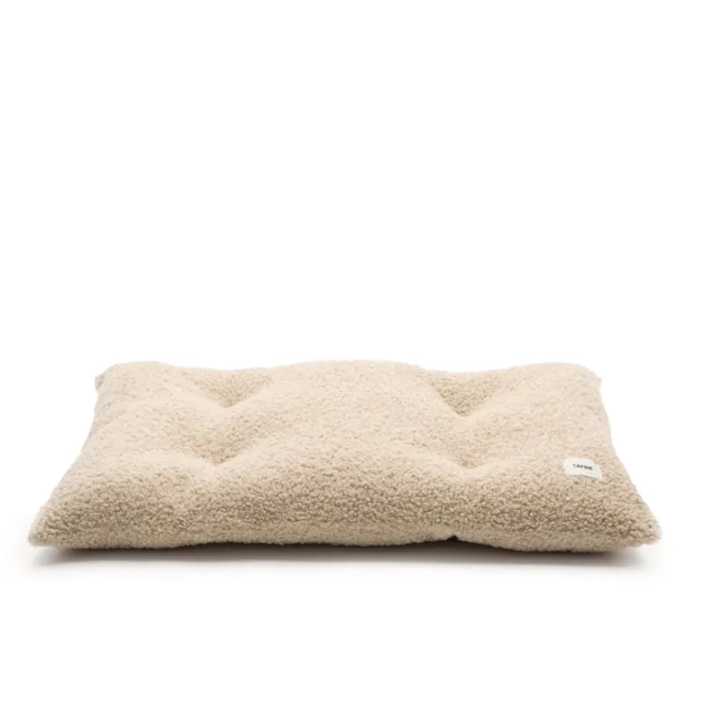 Coussin de lit effet bouclette - beige