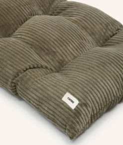 Coussin de lit en velours côtelé - vert