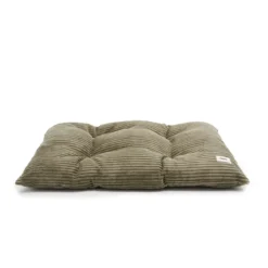 Coussin de lit en velours côtelé - vert