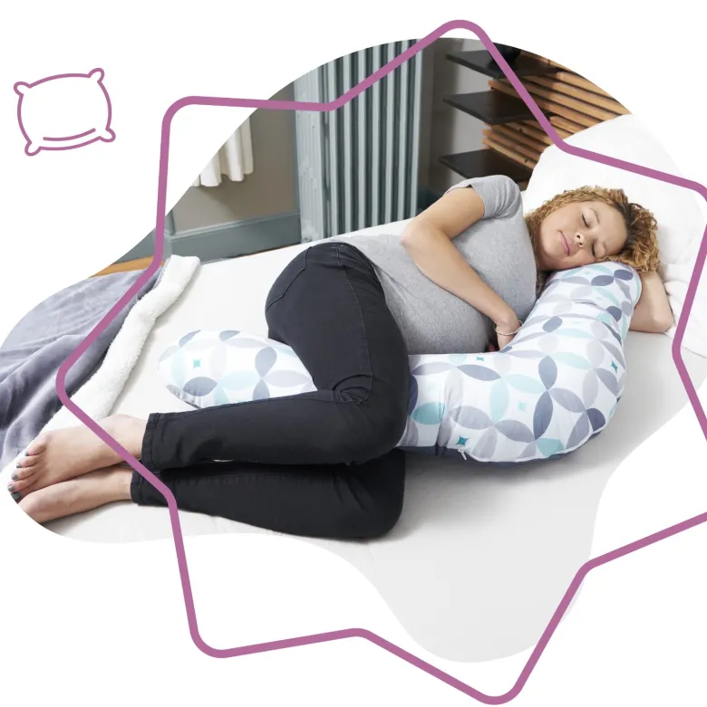 Coussin de maternité - graphique Gris