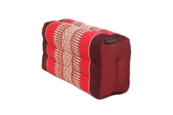 Coussin de yoga et méditation en kapok Rouge