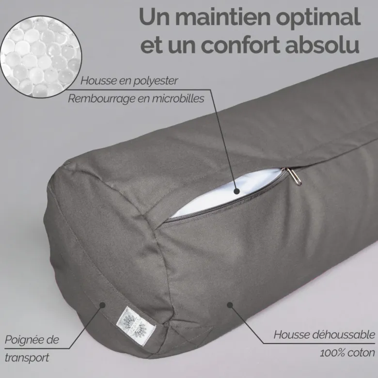 Coussin de yoga - gris