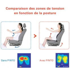 Coussin ergonomique pinto driver-noir