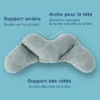 Coussin ergonomique pinto float-bleu