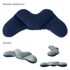 Coussin ergonomique pinto float-bleu