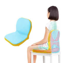 Coussin ergonomique pinto kids-bleujaune