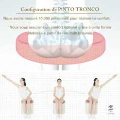 Coussin ergonomique pinto tronco-blanc