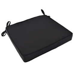 Coussin noir pour chaises et fauteuils
