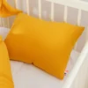 Coussin rectangle en coton bio honey Beige