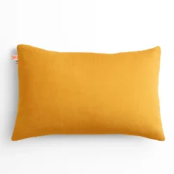 Coussin rectangle en coton bio honey Beige