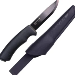 Couteau de survie mora bushcraft noir