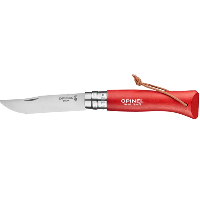 Couteau Opinel n°8 Baroudeur rouge