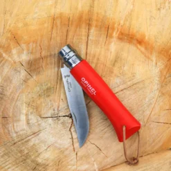 Couteau Opinel n°8 Baroudeur rouge