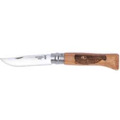 Couteau Opinel n°8 gravé ours