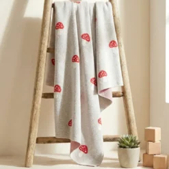 Couverture coton bio champi