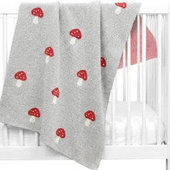 Couverture coton bio champi