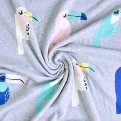 Couverture coton bio gots toucan