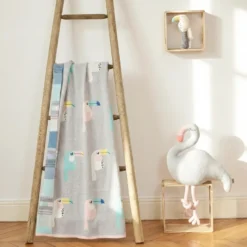 Couverture coton bio gots toucan