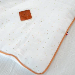 Couverture gaze de coton jeanne blanc