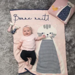 Couverture plaid enfant en coton bio
