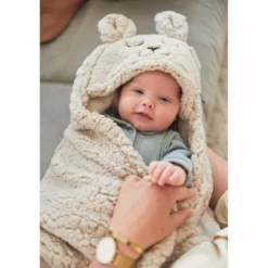Couverture portefeuille bunny nougat par