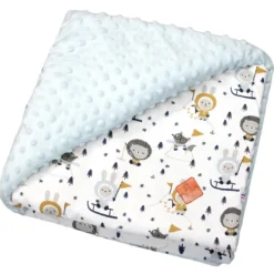 Couverture réversible minky eskimo
