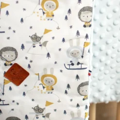 Couverture réversible minky eskimo