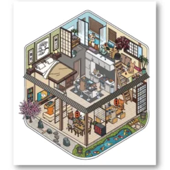 Cozy stickers Mon joli voyage au Japon