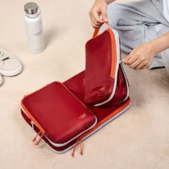 Cube d'emballage de compression ultraléger - moyen - fiesta red Rouge