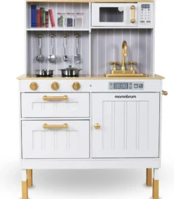 Cuisine enfant bois équipée +accessoires