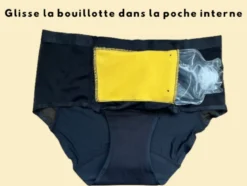 Culotte menstruelle bouillotte s or