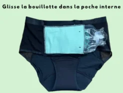 Culotte menstruelle bouillotte l vert