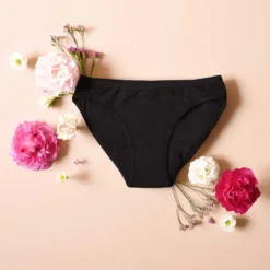 Culotte menstruelle coton bio m noir