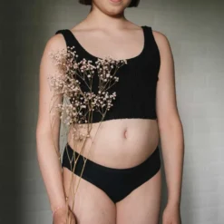 Culotte menstruelle coton bio m noir