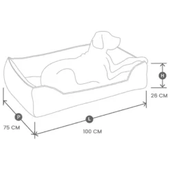 Dauphine, panier orthopédique en tissu l