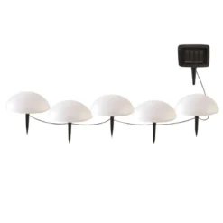 Demi boules solaires à piquer half moon