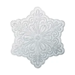 Dessous d'assiette étoile argent 38cm - lot de 6