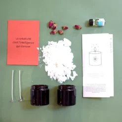 Deux bougies végétales- kit diy
