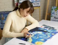 Diamond painting chouette précieuse
