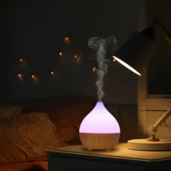 Diffuseur d'arôme leo + 4 huiles essentielles – bien-être & respiratoire