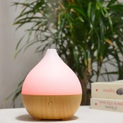 Diffuseur d'arôme leo + 4 huiles essentielles – bien-être & respiratoire
