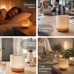 Diffuseur de brume alesia + 3 synergies sensualité, relaxante & purifiante