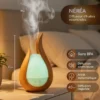 Diffuseur d'huiles essentielles ultrasonique néréa, led multicolore réglable