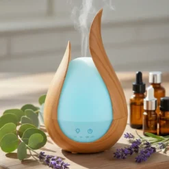 Diffuseur d'huiles essentielles ultrasonique néréa, led multicolore réglable