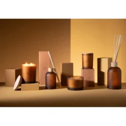 Diffuseur paraffine jaune h.35.5cm