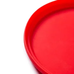 Disque volant en silicone rouge