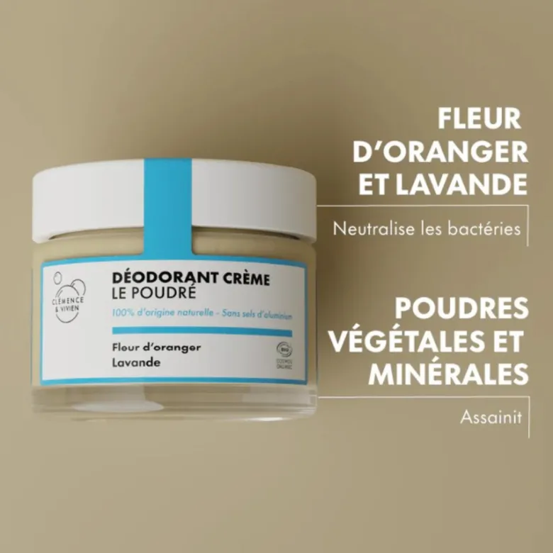 Déodorant crème le poudré