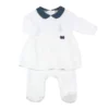 Dors-bien robe col claudine #4f6887 12 m